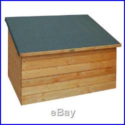 Garden Storage Box Outdoor Wooden Bike Shed LARGE Store Cupboard Utility Chest