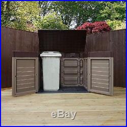 Garden Storage Box Wheelie Bin Store Outdoor Patio Large 1200L Capacity Shed NEW
