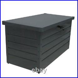 Garden Storage Chest Outdoor Indoor Cushion Box Container Metal Furniture 400L