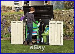 Garden Storage Shed Bin Box Extra Large Container Bikes Lawn Mower Outdoor Patio