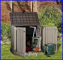Garden Storage Shed Outdoor Plastic Patio Large Box Tools Yard Balcony Secure