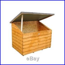 Garden Tool Chest Storage Box Top Opening Lid Large Wood Unit Outdoor Patio