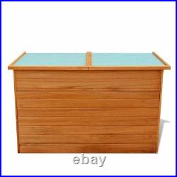 Garden Wooden Storage Box Large Lid Outdoor Patio Water Resistant Fir Wood 650L