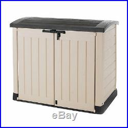 Gardens Storage Shed Bin Box Extra Large Container Bikes Lawn Mower 2x 240L bins