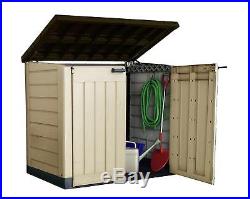 Gardens Storage Shed Bin Box Extra Large Container Bikes Lawn Mower Outside Home