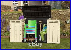 Gardens Storage Shed Bin Box Extra Large Outside Container Bikes Lawn Mower Home