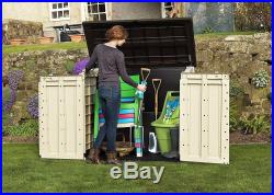 Gardens Storage Shed Bin Box Extra Large Outside Container Bikes Lawn Mower Home