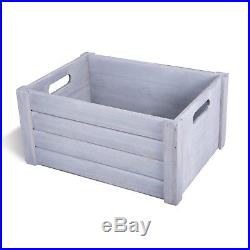 Great Value Cutout Handle Wooden Crates Display Storage Box Gift Hampers