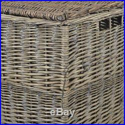 Grey Wicker Large Storage Hamper / Trunk / Basket / Toy Box / Gift Hamper