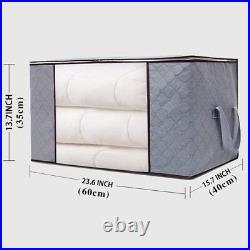 Grey Zipped Storage Bags Boxes Large Foldable Storage Various Sizes Cheapest