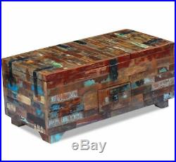 Handcrafted Coffee Table Vintage Wood Blanket Furniture Large Storage Chest Box