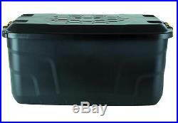 Heavy Duty Extra Large 145 Litre Plastic Storage Box Container Trunk with Wheels