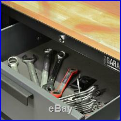 Hilka Large 8 Piece Garage/Workshop Wall Metal Storage Cupboard/Tool Box Cabinet