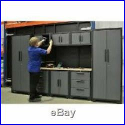 Hilka Large 9 Piece Garage/Workshop Wall Metal Storage Cupboard/Tool Box Cabinet