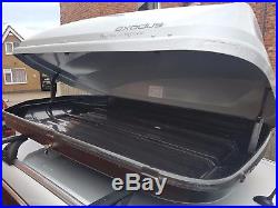 Huge Exodus 470 ltr litre Silver Grey Car Roof Box 470L Large Car Secure Storage