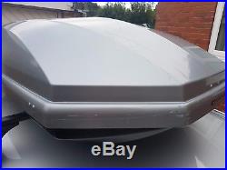 Huge Exodus 470 ltr litre Silver Grey Car Roof Box 470L Large Car Secure Storage