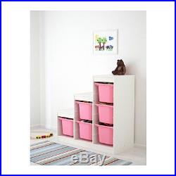 IKEA TROFAST Frame, Toy Storage, Organising, Various Colours +6 Pink Large Boxes