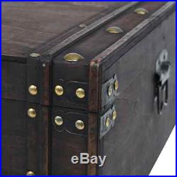 Industrial Coffee Table Wooden Large Chest Trunk Storage Box Retro Side Tables