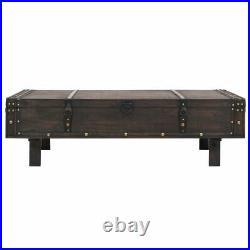 Industrial Style Coffee Table Wooden Large Chest Trunk Storage Box Side Tables