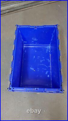 Job Lot 30x Large Stackable Heavy Duty Tea Crates Containers with Flaps 80L