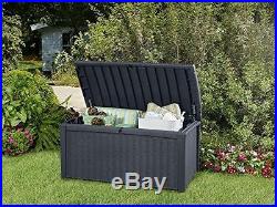 Keter Borneo Outdoor Plastic Storage Box Garden Furniture Anthracite