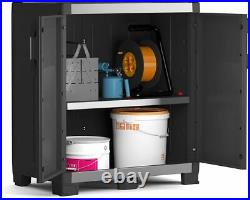 Keter Garage Cabinet XL Low X-Large storage Box Black