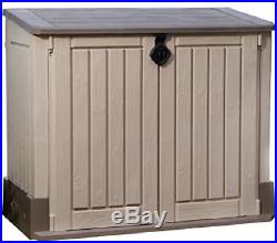 Keter Garden Outdoor Patio Wheelie Bin Storage Box Furniture Container Large