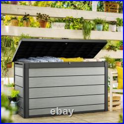 Keter Garden Storage Box Outdoor Storage Box Tool Chest Patio Box Anthracite vid