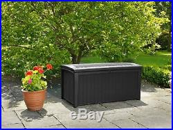 Keter Murano Plastic 400L Large Garden Storage Box Brown. From Argos on ebay