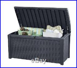 Keter Storage Box Container Plastic Garden Outdoor Furniture Large Chest 416 L