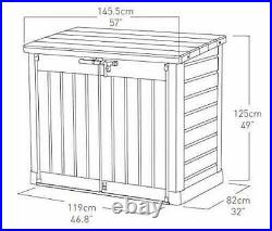 Keter Store It Out MAX Garden Lockable Storage Box 125 x 145cm LARGE SIZE
