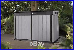Keter Ultra Large Wood Effect Outdoor Garden Patio Storage Shed Unit Container