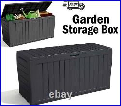 Keter XL Large Storage Shed Garden Outside Box Bin Tool Store Lockable