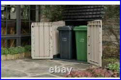 Keter XL Store It Out Midi Garden Storage Box Shed Keter Bin Box Stor Max(Beige)
