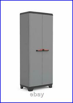 Kis Stilo Tall Utility Cabinet Garden Storage Cupboard (L68 x D39 x H173cm)