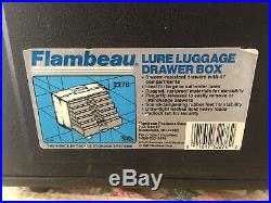 LARGE Flambeau 2276 6 Drawer Fishing Tackle Box Storage Trolling Crankbaits