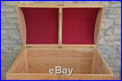 LARGE Pine Wooden Chest / Trunk / Blanket Box / Storage / Coffer