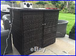 Large Rattan Static Caravan Storage Storage Shed / Box / Chest / Trunk