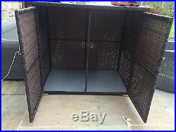 Large Rattan Static Caravan Storage Storage Shed / Box / Chest / Trunk