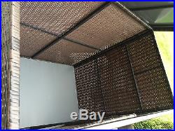 Large Rattan Static Caravan Storage Storage Shed / Box / Chest / Trunk