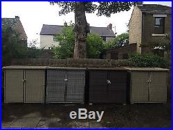 Large Rattan Storage Shed / Box / Chest / Trunk. Wheelie Bin / Caravan