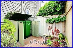 LARGE XL Storage Shed Box Outdoor Plastic Garden Tools Container Wheelie Bins UK