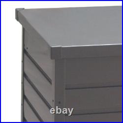 Large 350 Ltr Metal Garden Storage Box Utility Chest Cushion Shed Outdoor Patio