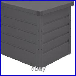 Large 350 Ltr Metal Garden Storage Box Utility Chest Cushion Shed Outdoor Patio