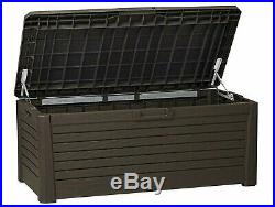 Large 550L Outdoor Garden Storage Box Sit On Bench Cushion Box Water Resistant