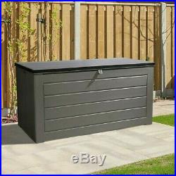 Large 680L Outdoor Garden Storage Cushion Box Plastic Utility Chest Waterproof