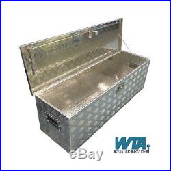 Large Aluminum checker plate Lockable Storage Box for Tools, Equipment etc
