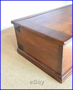 Large Antique Blanket Box, Trunk, Chest, Storage, Mahogany, lovely condition