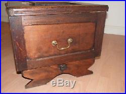 Large Antique Solid Oak Coffer, Blanket, Toy Box, Chest Coffee Table, Storage
