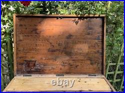 Large Antique / Vintage Pine Blanket / Tool Storage Box / Chest / Trunk